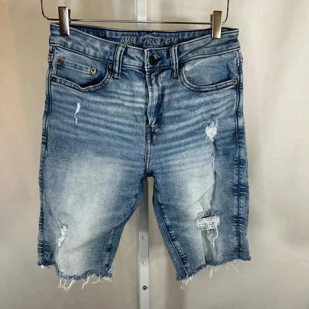 American Eagle Size 28 Jorts Shorts Women Jean Denim Blue Casual